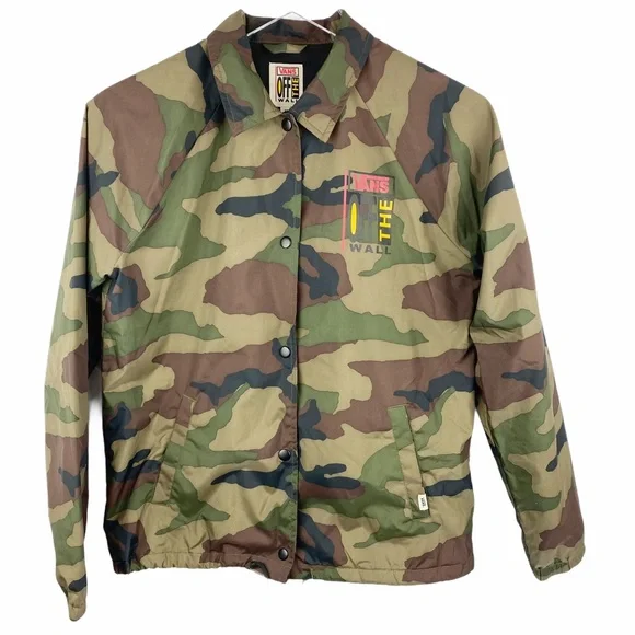 VANS Off The Wall UO Camo Coach Jacket XS - Picture 3 of 8